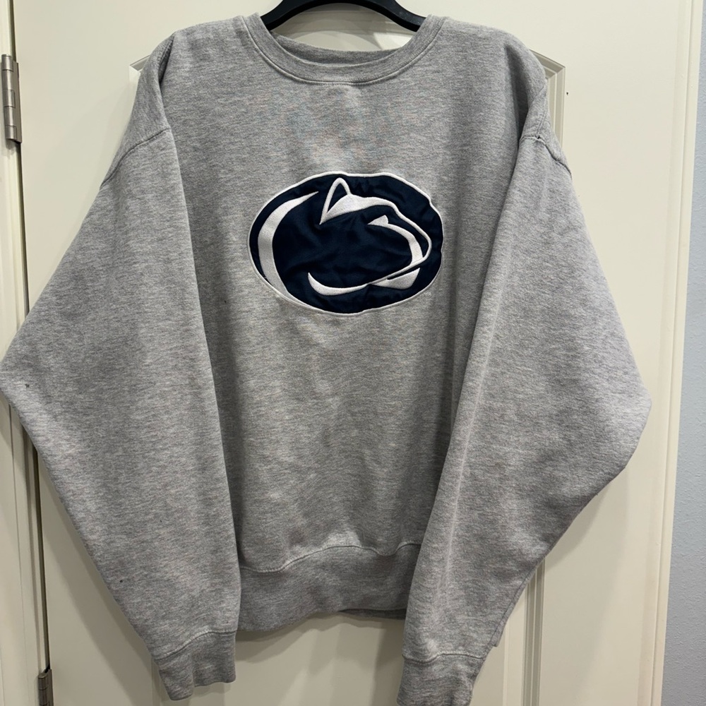 VINTAGE Penn State Lions Sweater Mens XXL Gray NCAA Crewneck Pullover